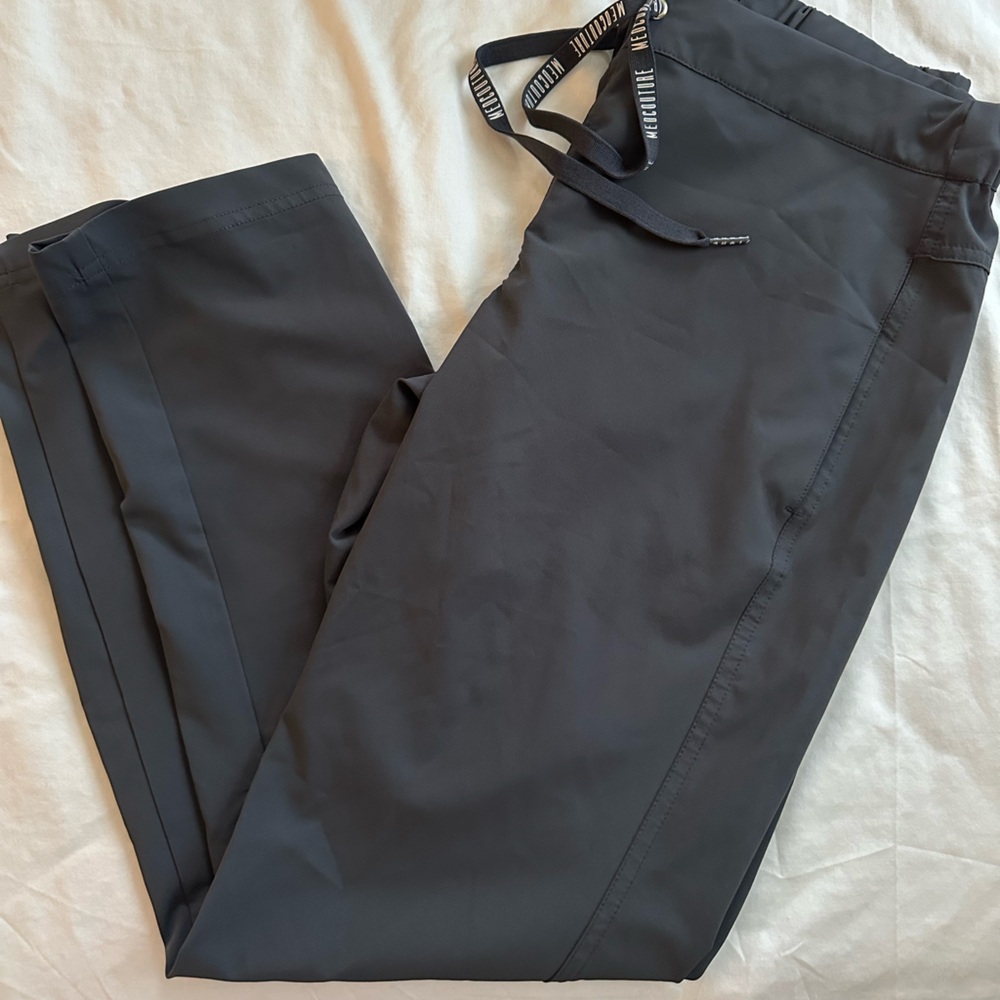 Med Couture Dark Gray Joggers with Drawstring